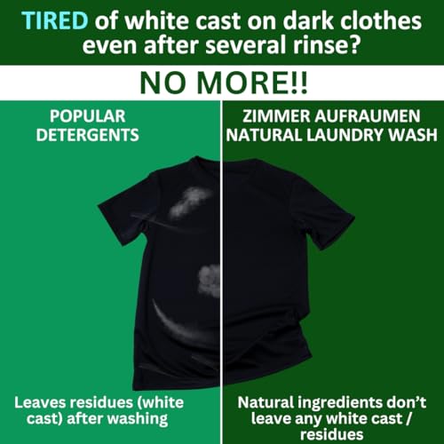 Image of Zimmer Aufraumen Plant Based Liquid Detergent 5L - with Reetha & Glucosides | Enzyme Powered | Low Foam Matic Liquid for Front & Top Load | Madurai Jasmine Fragrance (5L)