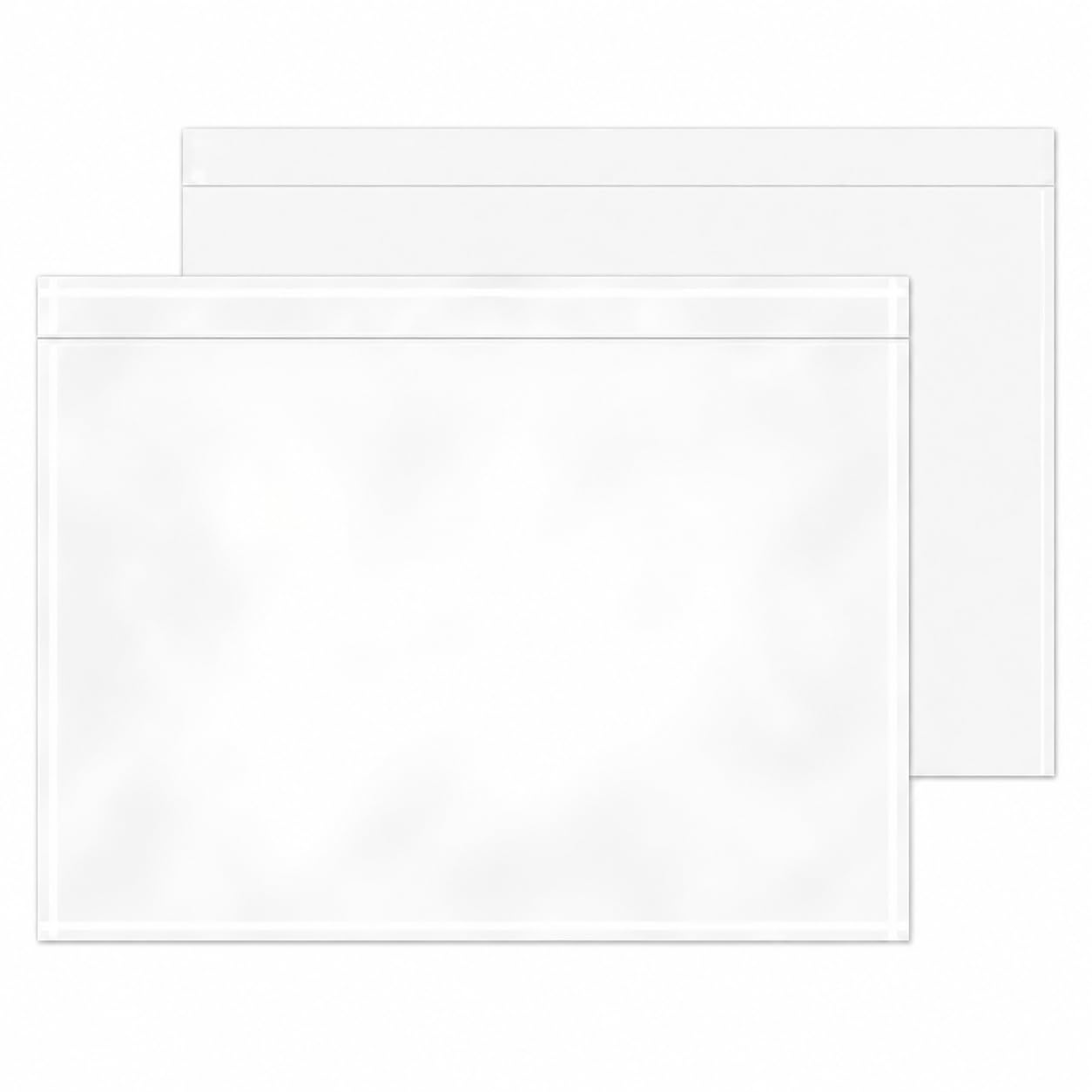 RFE 10 x A6 Plain Document Enclosed Wallets Plain Peel & Seal Clear Plastic Envelopes/Sleeves/Pockets/Wallets | Attach Invoices, Packing Lists & Delivery Notes to Parcels