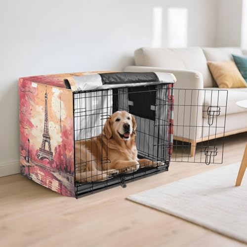 Cage chien et chat housse imperméable bâche protection extérieure intérieure rose - 7