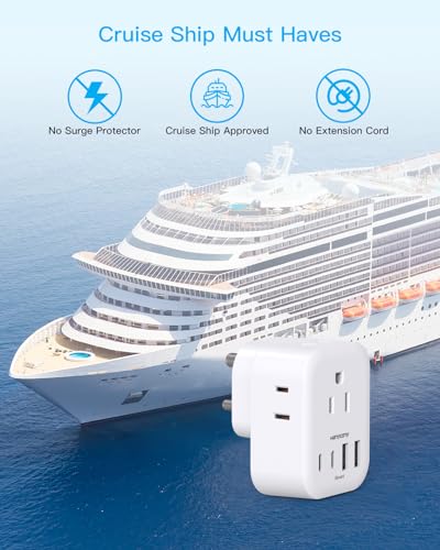 Image of US to India Plug Adapter, HANYCONY Type D Travel Adapter, 2 Pack