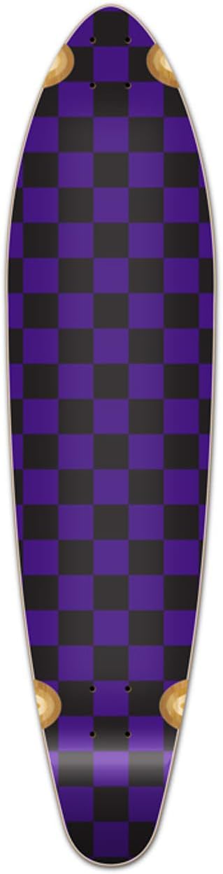 Yocaher 40" x 10" Kicktail Cruiser Longboard Skateboard Graphic Deck w/Premium 80A Black Grip Tape - (Deck Only)