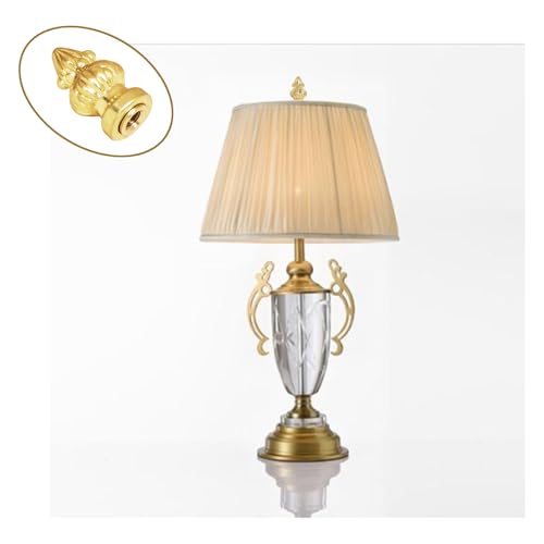 Image of 2 Pieces 1 /8IP Lamp Shade Finial Tiffany Victorian Finials for Lamps Threaded Lamp Cap Knob for Table Lamps or Floor Lamps (Brass)