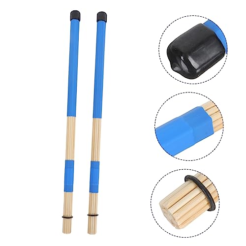 Baquetas de madera sintética para batería color azul miniatura 5