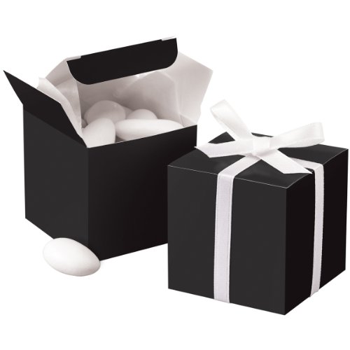 Wilton Black Square Favor Box Kit, 100 Count