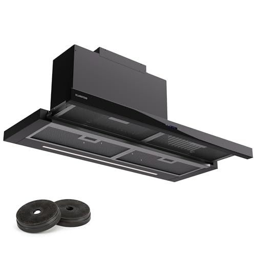 Klarstein Dunstabzugshaube 90cm, Abluft-Dunstabzugshaube mit Spülmaschinenfestem Filter aus...