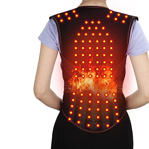 Hatap Back Corrector Tourmaline Self-Heating Magnetic Therapy Waist Back Shoulder Posture Corrector Spine Lumbar Brace Support Belt Pain Relief Tool Health And Relaxation (Size : L(108Pcs Magnets)) #TOP13