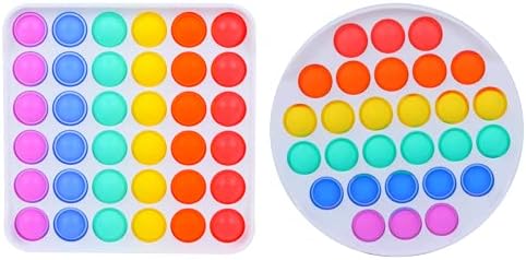 All-New Totti Pop Fidget Toy 2 Pack Set Satisfying Big Push Pop Bubble Fidget Sensory Toy Stress and Anxiety Relief Novelty Gift for Both Kids & Adults