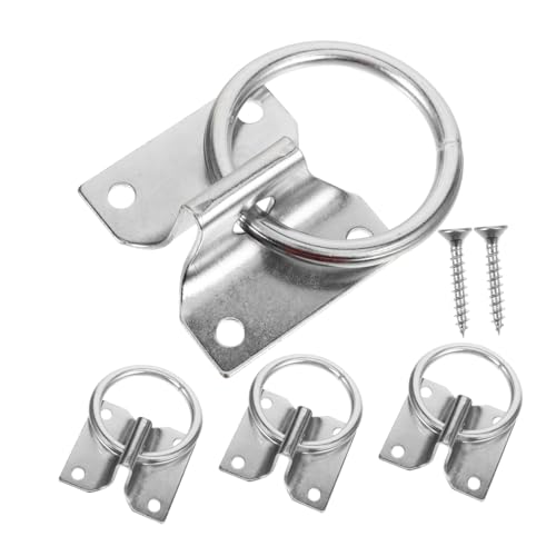 INOOMP 4pcs Horse Tie Ring Heavy Duty Tie Hardware for Horse Supplies Safe Practical