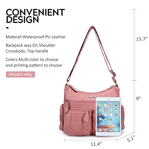 Angelkiss Crossbody Bags for Women, Ladies Shoulder Handbags and Purses Medium Faux Leather Pocketbooks3