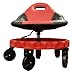 Traxion 2-700R 2-700 Progear Mobile Rolling Gear Race Seat With Tray And Five All Terrain Casters - Red