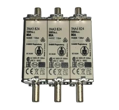 1PCS Fuse 3NA3814 35A 3NA3817 40A 3NA3820 50A 3NA3822 63A 3NA3824 80A 3NA3830 100A 3NA3832 125A 3NA3836 160A NH000(3NA3820)