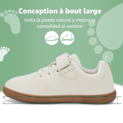 Zapatillas barefoot para niños y niñas SAGUARO deportivas flexibles 4