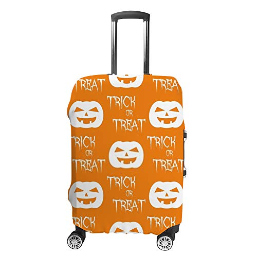 Housse de valise Halloween citrouille blanche Chehong élastique