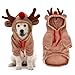 Hund und günstig Kaufen-Hund Weihnachten Outfit, Hund Rentier Xmas Hoodie Mantel Weihnachten Winter Mantel Kleidung Xmas Party Hund Katze Kleidung für Hunde Welpen Katzen Cosplay Party (M)