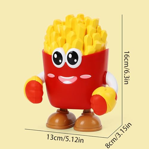 Générique Dancing Robot, Smart Toys, Electric Music Light Robot, French Fries Design Doll Kids Entertainment Toy, Indoor Play, Learning Fun, Interactive Child Toy, Home Activity Gadget – Image 3