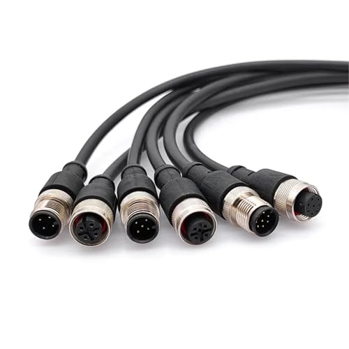 Câble M12 pour capteur industriel et actionneur connecteur 2m double tête gris - 6