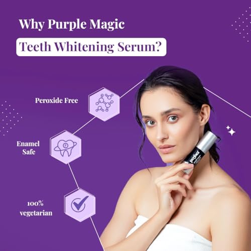 Image of Perfora Teeth Whitening Premium Pack Tooth Paste | 24K Gold Gel Whitening Toothpaste & Purple Magic Whitening Serum | With Gold Infused Whitening Formula & v34 Colour Corrector for Teeth | Pack Of 2