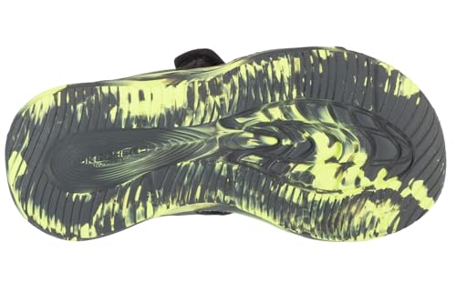 Skechers Boy's S-Lights: Sola Glow Sandal - Fusion Brights Sandals In Charcoal/Black, Size 1.5 | Synthetic - 4