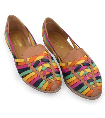 Macarena Collection Womens Shoes Leather Sandals for Women | Huarache Handmade Mexican Sandals Women | Comfortable & Stylish Womens Sandals 2206