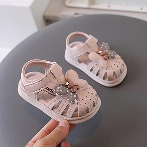 Girls Sandals Summer New Pink Love Princess Shoes Girls Sports Sandals for Girl Soccer Shoes for Toddlers Size 9 (Pink, 6.5 Toddler)2