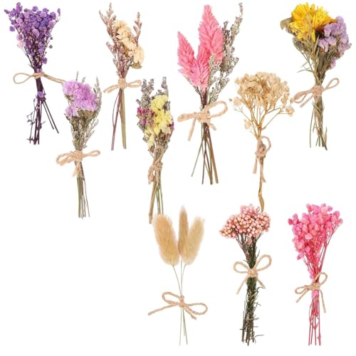 10 ramos de flores secas pequeñas para decoración y manualidades miniatura 1
