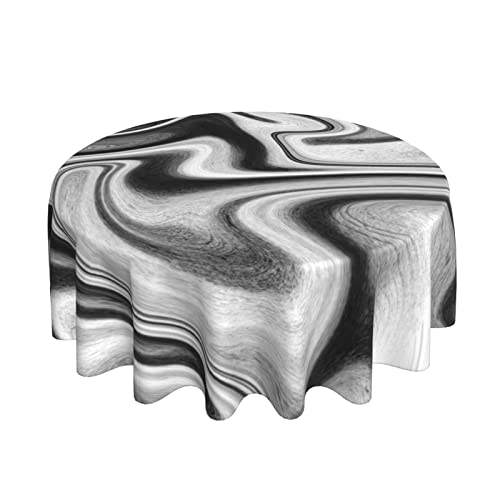 Marble Tablecloth Round Tablecloth 60 Inch Washable Table Covers Modern Tablecloth Home Parties Holiday Dinner Party Dining Room Kitchen Decor Table Cloths For Round Tables #TOP1