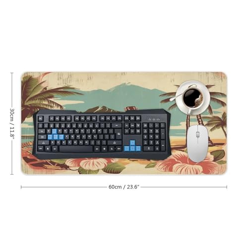Vintage Hawaii Desk Pad con base antideslizante 30x60 cm miniatura 2
