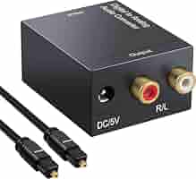 オーディオ変換器 光＆同軸→アナログ(RCA) DAC Amazon.co.jp: サファイア DACデジタル(光＆同軸) から アナログ