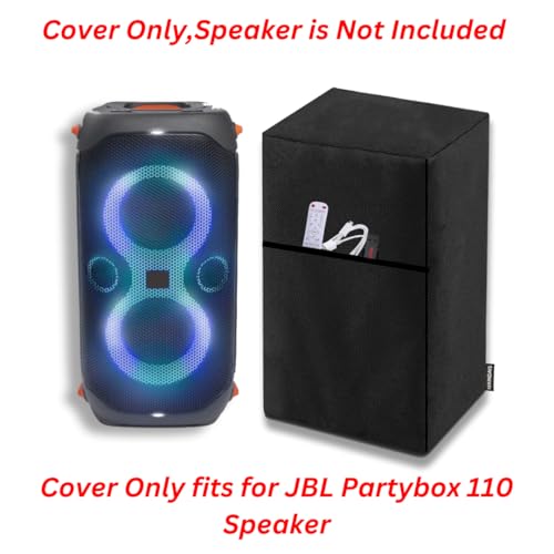 Image of Premium Dust Cover for PartyJBL Partybox 110 (JBLPARTYBOX110IN) -Black(only Speaker Cover, Speaker not Included)(MNDSCS-101, Black)