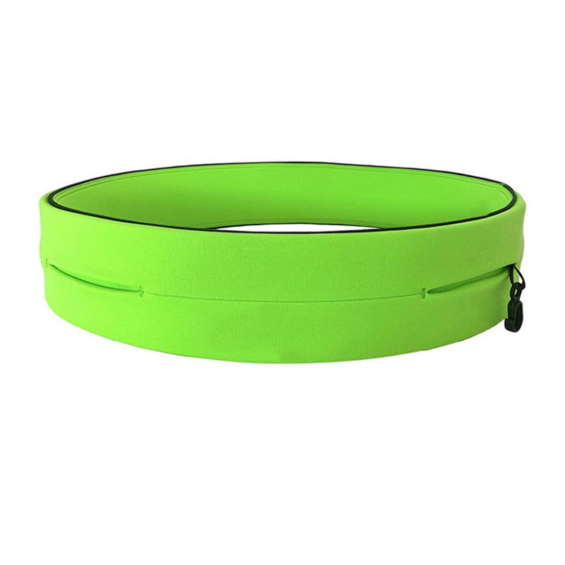 Riñonera for Correr Deportiva de Alta Elasticidad, riñonera Cuatro Puertos, maratón, Fitness al Aire Libre, Yoga, Vientre, teléfono móvil antirrobo(Orange,S)