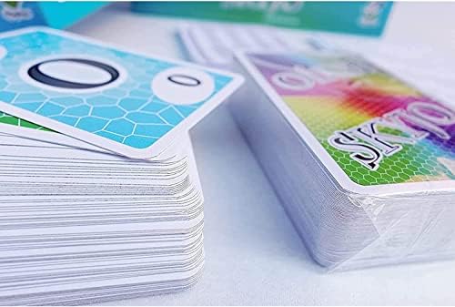 Card Game for SKYJO-The Entertaining Card Game for Kids and Adults. The Ideal Game for Fun, Entertaining and exciting Hours of Play with Friends and Family-English Version (Blue) - 2
