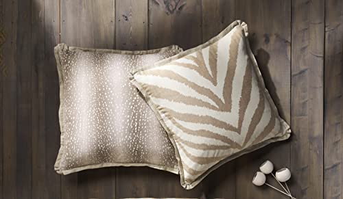 Mud Pie Animal Print Pillow, 1 Count (Pack Of 1), Fawn #TOP1