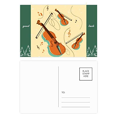 Cartes postales violon chance lot de 20 pour correspondances inspirantes