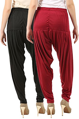 Image of Buy That Trendz Women's Relaxed Fit Viscose Dhoti Patiyala Salwar Harem Bottom Pants
