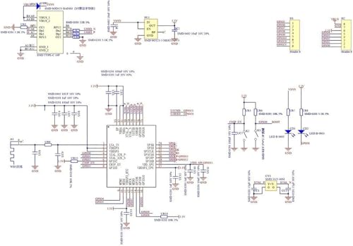 Image of AITRIP ESP32-C3 Mini Development Board, 4MB Flash Core Board ESP32 Super Mini Development Board ESP32 Development Board WiFi Bluetooth (10CS Esp32-c3 Pin soldered)