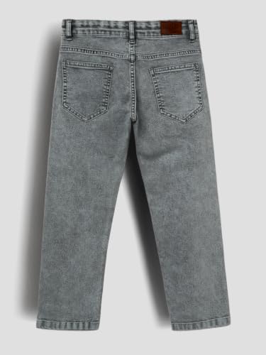 Image of Urbano Juniors Boy's Straight Fit Washed Denim Jeans Stretchable