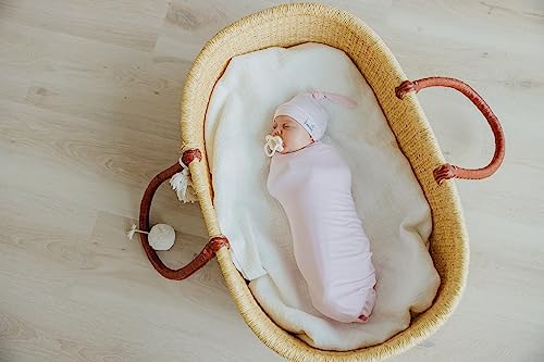 Image of Copper Pearl Swaddle Blankets for Newborns | Soft Stretchy Receiving Blankets for Boys and Girls | Large 46 x 46 Inch Baby Blankets | Lightweight and Breathable Swaddles | Blossom