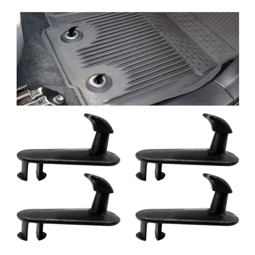 Gasedin 4 PCS Car Floor Mat Clips, Universal Black Carpet Holders,...