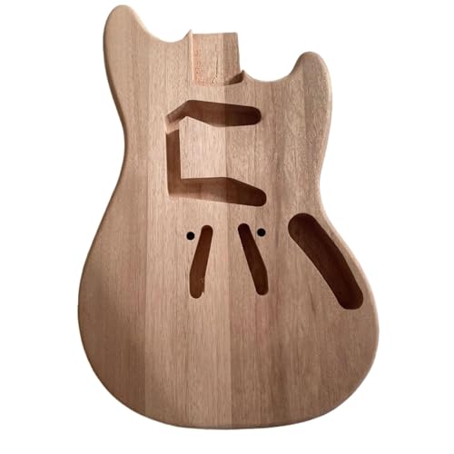 Unfinished Guitar Body Unfinished Body Blank Mahogany Wooden Barrel Luthier DIY Part For Jm Electric Guitar