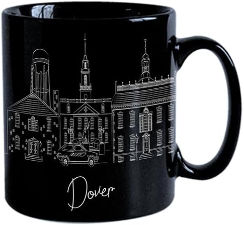 Vista 265 de TJ Originals - Taza de café Boston Massachusetts, regalo de taza de café de recuerdo de viaje turístico, taza de cerámica Skyline de 11 oz, taza