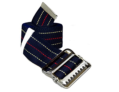 LiftAid Transfer Gait Belt with Metal Buckle & Belt Loop Holder - Washable - 60