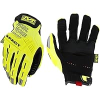 Mechanix Wear Mechanix Hi-Viz M-pact® handschoenen (medium, fluorescerend geel) zeer zichtbare handschoenen met schokbescherming, fluorescerend geel, M EU