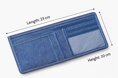 Image of Pu Bifold Tan and Blue Color Wallets Combo for Men and Boys Best for Gifting and Personal Use Pack of 2 Purse