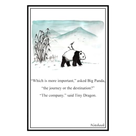 Notebook - The friendship journal of Big Panda & Tiny Dragon, Which is more important asked Big panda 1: Love Animal Toys Journal_6x9 in 114 college ruled page