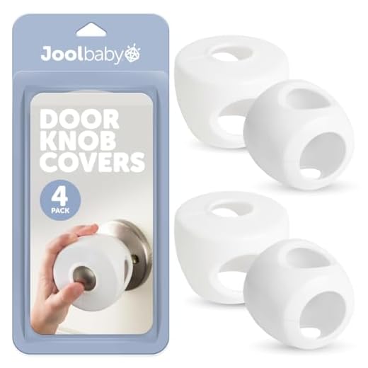 Door Knob Covers - 4 Pack - Child Safety Cover - Child Proof Doors - Jool Baby