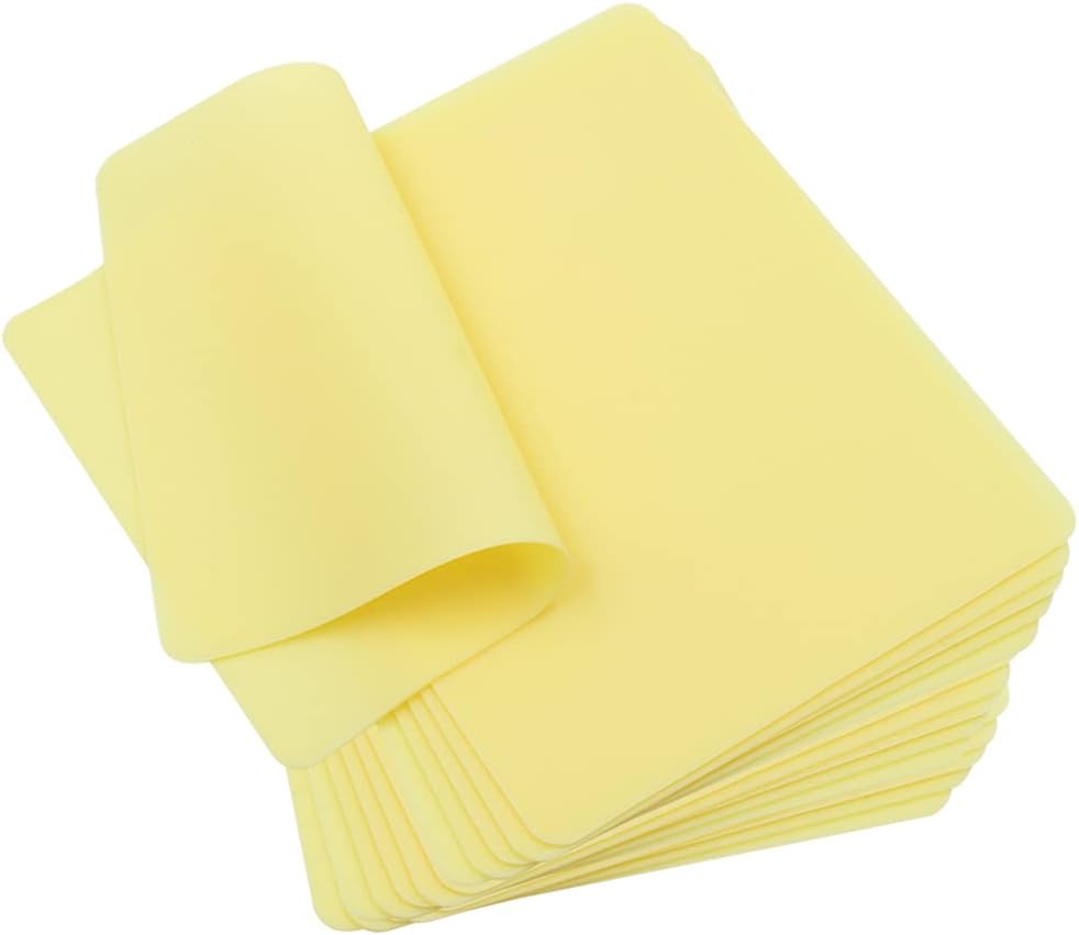 Blank Tattoo Skin Practice - Beoncall 20pcs Double Sides Silicone Practice Pads Practice Skin Fake Skin Tattoo Supplies Microblading Skin