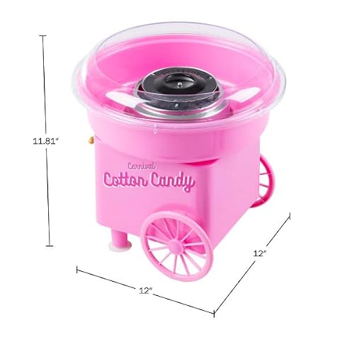 Countertop Cotton Candy Machine ? Includes Scoop and 10 Serving Sticks ? Works with Cotton Candy Sugar or Hard Candy by Great Northern Popcorn (Pink) - Thumbnail 2