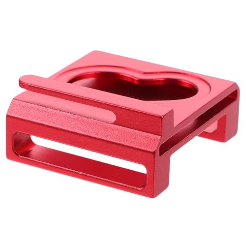 Clip de metal para cinturón con fijación segura y hebilla roja para fundas de sable