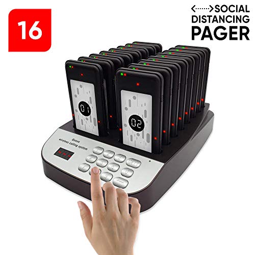 NOLAS Corum Social DISTANCING Buzzer Restaurant Call Coaster Pagers/Guest Waiting Pager/Wireless Paging System