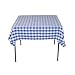 LinenTablecloth 54-Inch Square Polyester Tablecloth Blue & White Checker
